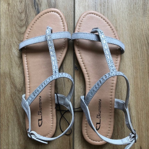 COPY - CL by Chinese Laundry Grey Sandals Size 8.5 - Picture 2 of 5